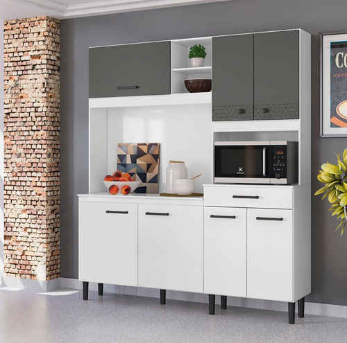 Mueble De Cocina Kit Completo 7 Puertas 1 Cajon Amoblamiento