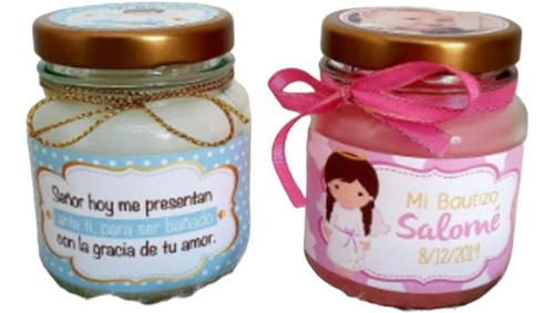 12 Velas Vidrio Recordatorio Baby Shower Matrimonio Fiesta