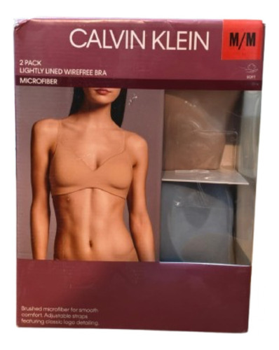 Brasier Calvin Klein 2 Piezas Lightly Lined Wirefree Bra
