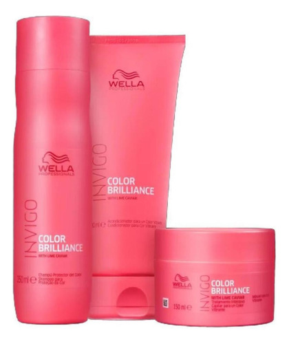 Kit Wella Color Brilliance Sh 250ml + Cond 200ml +másc 150ml