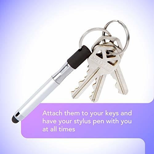 Pluma Táctil Llavero (2 Uds.) - No Toque, Accesorio 2 En 1