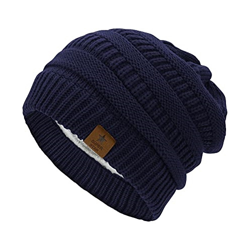 Gorros Sombreros Y Boinas Con Forro Polar Azul Talla Única