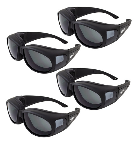 Cuatro (4) Gafas De Sol De Seguridad Para Motocicleta Se Aju