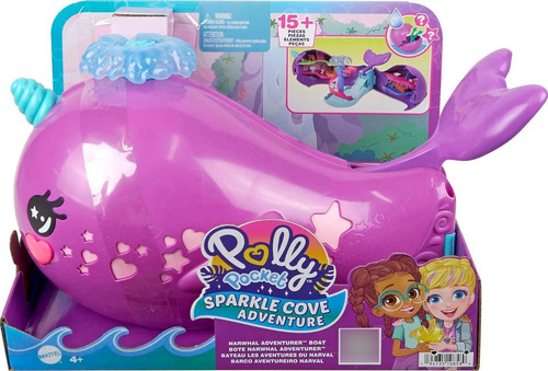 Polly Pocket Set De Juego Narval Mágico Bahía Mágica