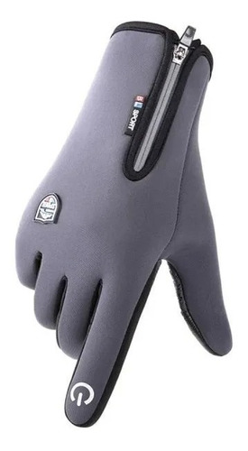 Guantes Winds Sport Moto Prueba De Agua Gris 999 Motos