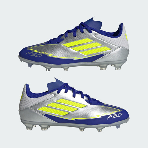 Botines adidas Fútbol F50 League Messi Niños Plata Ih0924