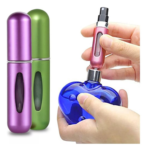 Mini Botella Atomizadora De Perfume Recargable Portátil