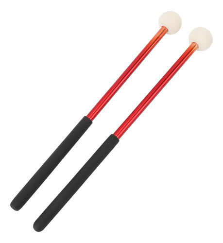 Timpani Stick, 2 Peças, Malho, Lã Macia, Cabeça De Feltro, A