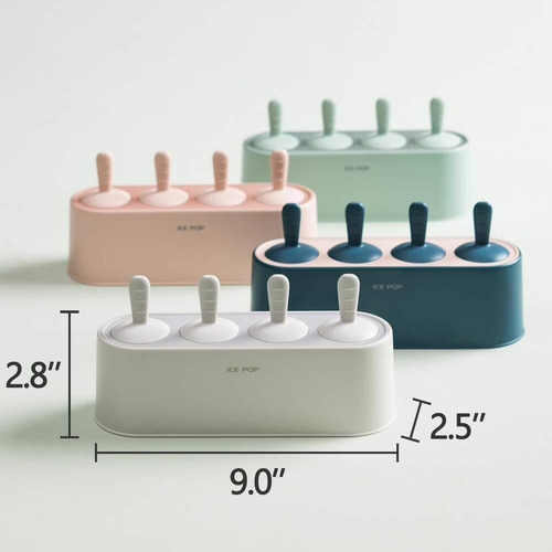 Juego De Moldes Para Paletas De Silicona,reutilizables