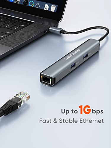 Adaptador Multipuerto Usb C Hub, Hub Usb-c 6 En 1 Cablecreat