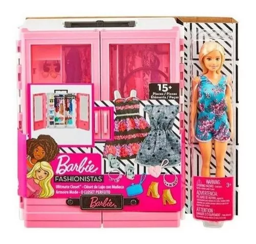 Guarda-roupa Da Barbie De Luxo E Acessórios Playset Original