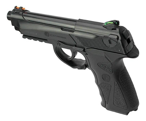Pistola Pressão Gas Co2 C12 4,5 Wingun+co2+bbs+speed Loader