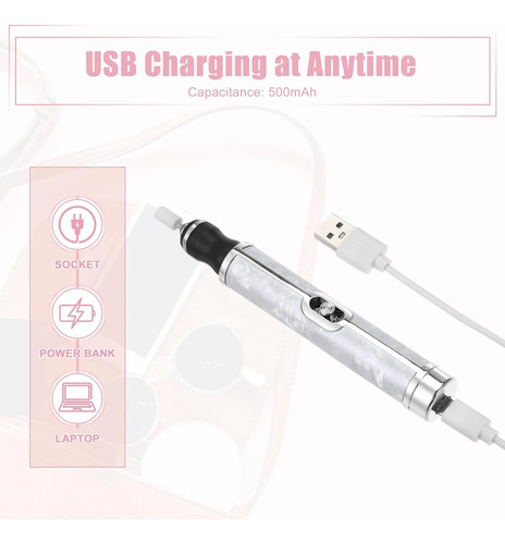 Taladro Torno Pulidor Esmeril Manicure Pedicure Portátil Usb