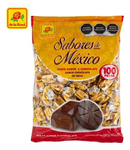 Trufa Con Sabor A Chocolate  Sabores De México  100 Pzas