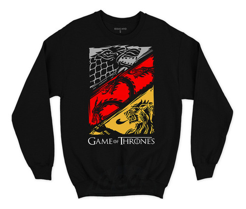 Buzo Game Of Thrones Houses (negro:) Ideas Mvd