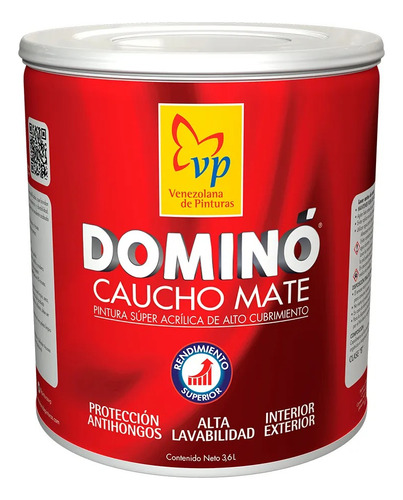 Pintura Caucho Mate Azul Cobalto Domino Plastico Galon Vp 