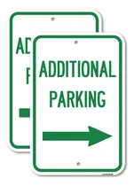 Comprar Letrero Estacionamiento Adicional Flecha Derecha Aluminio 12