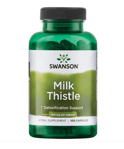 Swanson Milk Thistle Silimarina 500mg 100 Caps (pack De 2)