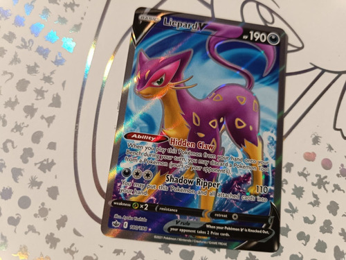 Liepard V Ultra Rare Carta Pokémon Original Y Nueva 