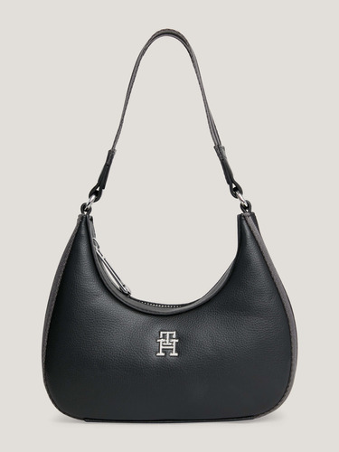 Bolso Negro De Hombro Hobo Essential Mujer Tommy Hilfiger