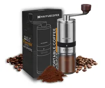 Comprar Molinillo De Café Manual Marca Modelo 6 Ajustes Grosor Cerám Plateado