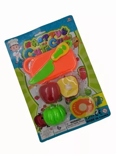 Kit Frutas de Brinquedo Comidinha Infantil Faca Tábua 27 Pçs