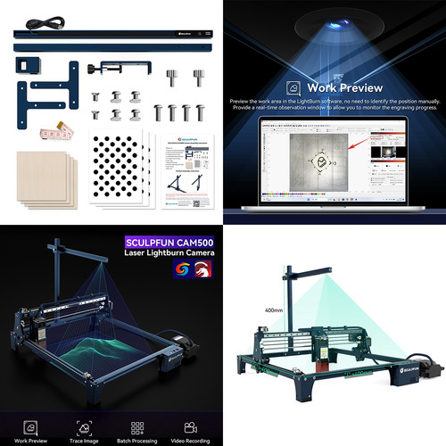 Sculpfun S30 Pro Max 20w Gravador A Laser E Rolo E Câmera