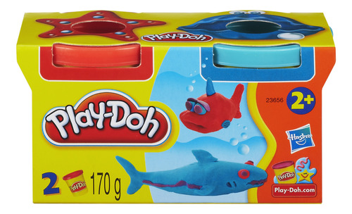 Play Doh Pack X 2 Latas De Masa Colores Clásicos Hasbro 