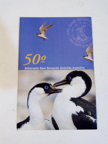 Volante Filatélico 807. 50 Aniversario Base Decepción Antárt