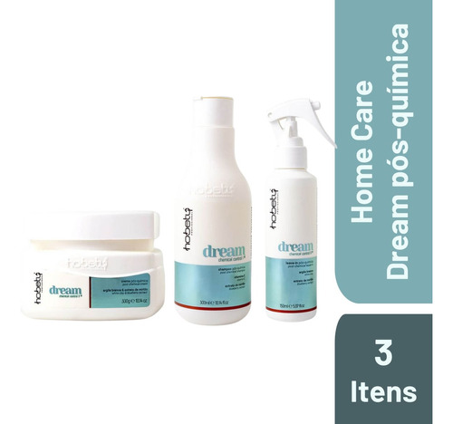 Kit Dream Pós-química Creme300g+leave-in150ml+shampoo300ml