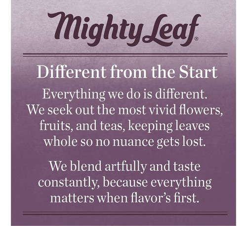 Té Chai Mighty Leaf Tea, Té Verde Matcha Orgánico En Polvo -