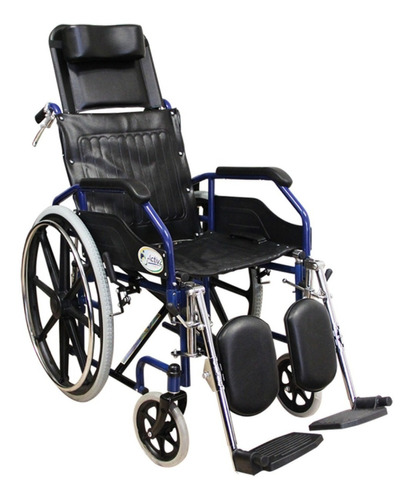 Silla De Ruedas Reclinable C/eleva Piernas R211037a Reactiv Color Azul