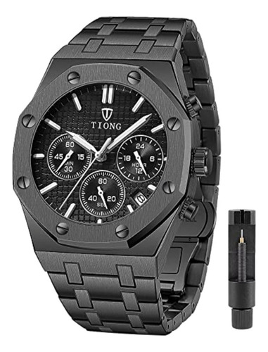 Tiong Reloj Para Hombre / Negro 