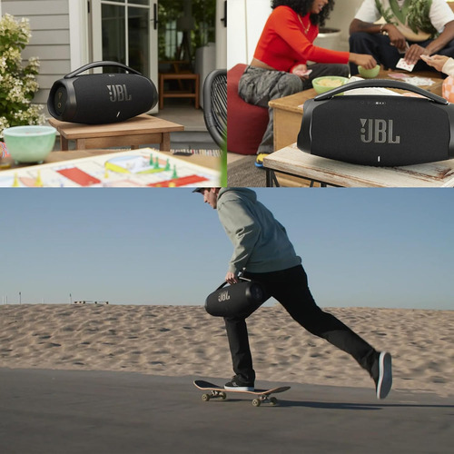 Caixa De Som Jbl Á Prova D'água E Poeira Boombox 3 Bluetooth 127/220V Preto