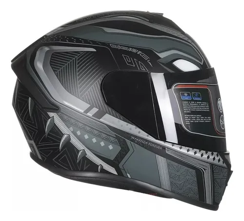 Casco black panther moto new arrivals