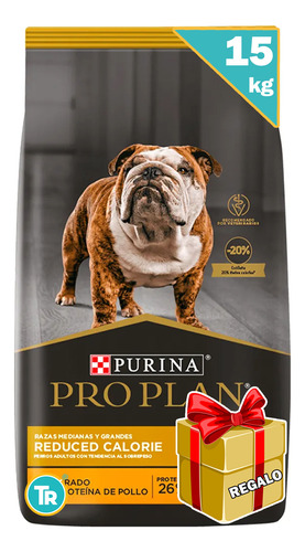 Comida Pro Plan Dog Reduce Calories 15 Kg + Obsequio + Envío