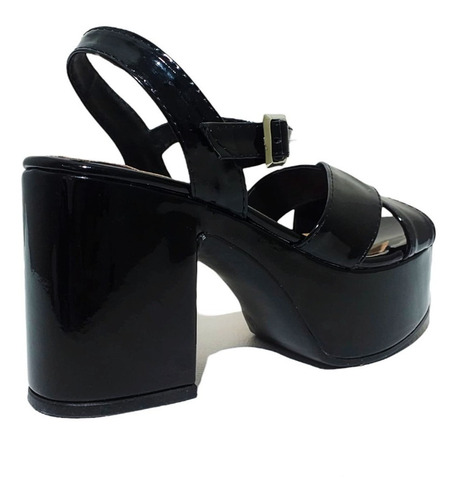Imagen 5 de 6 de Sandalias Roma Charol Black