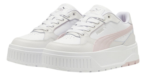 Tenis Puma Karmen Ii Idol Jr Mujer Casuales Y Cómodos - 39887603 Blancos Plataforma Suela Alta