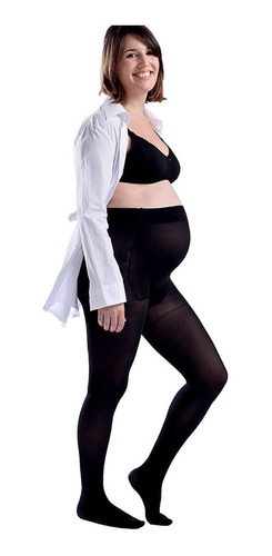 Medias Panty Maternal Para Embarazadas Mora Opacas Mod 1173