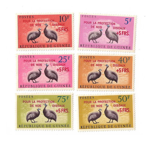  Guinea Francesa 1961 Proteccion Aves Autoc Serie Mint 87/92