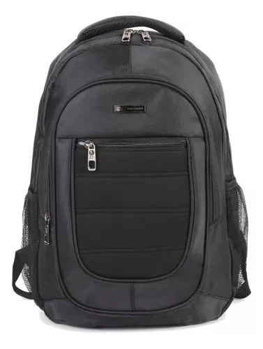 Mochila Viaje Negra Portanotebook Universitaria Grande Brw Color Negro  MC0530