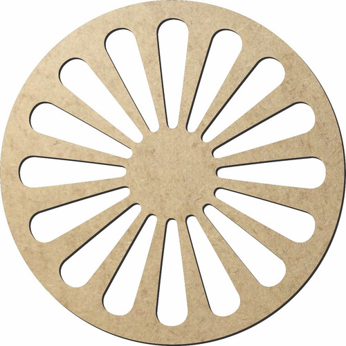 30 Rodas Ciganas Em Mdf Com 15 Cm De Diâmetro