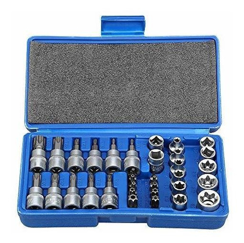 Drive Male Female Torx Star Bit Socket Esocket Set Herr...