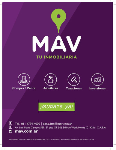 3 Ambientes, Campana 3333, Villa Del Parque, 2 Dormitorios 2 Baños