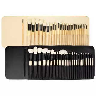 Set de 24 brochas de maquillaje Coastal Scents BR-SET-016 bamboo/matte black