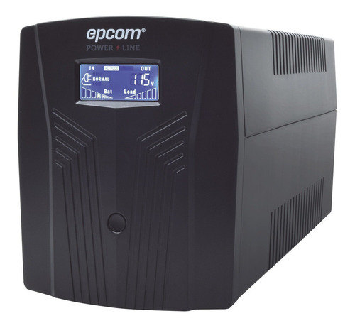 Imagen 2 de 4 de UPS regulador de voltaje Epcom EPU1500LCD 1500VA entrada y salida de 100V - 110V - 120V CA negro