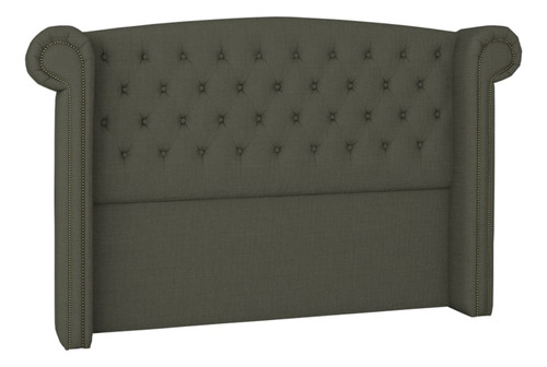 Cabeceira Casal 140 Cm Valenn Linho Sl 74 Peer Cor Grafite
