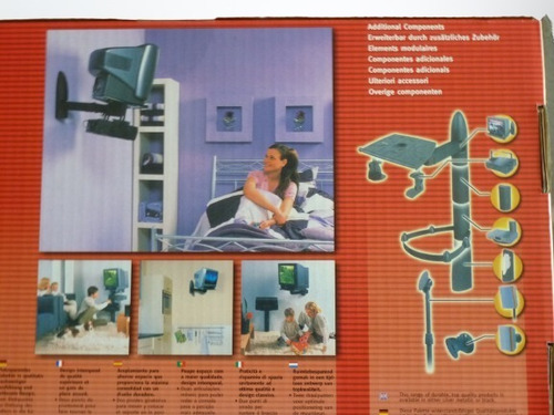 Imagen 2 de 10 de Soporte Brazo Móvil Microondas O Tv Con Pie Hasta 40 Kg Peso