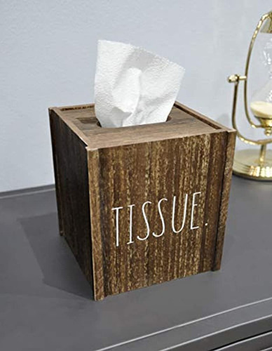 Caja De Madera Para Pañuelos Color Marrón Marca Pyle
