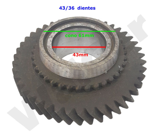 Engranaje Primera Fiat 128 Europa 5v 43-36z